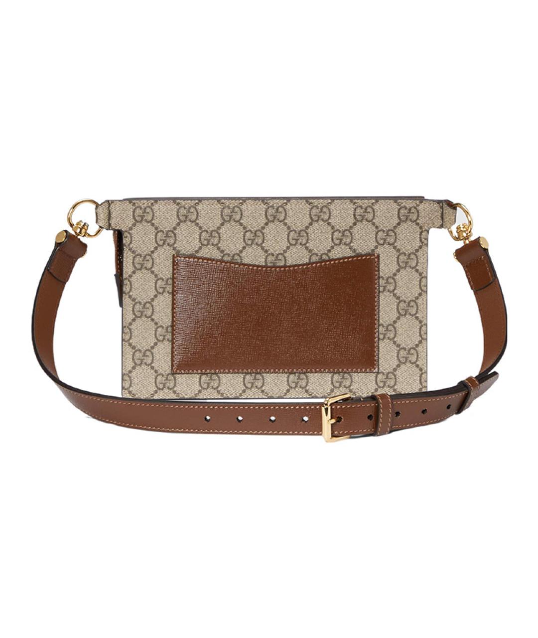 GUCCI Коричневая поясная сумка, фото 3
