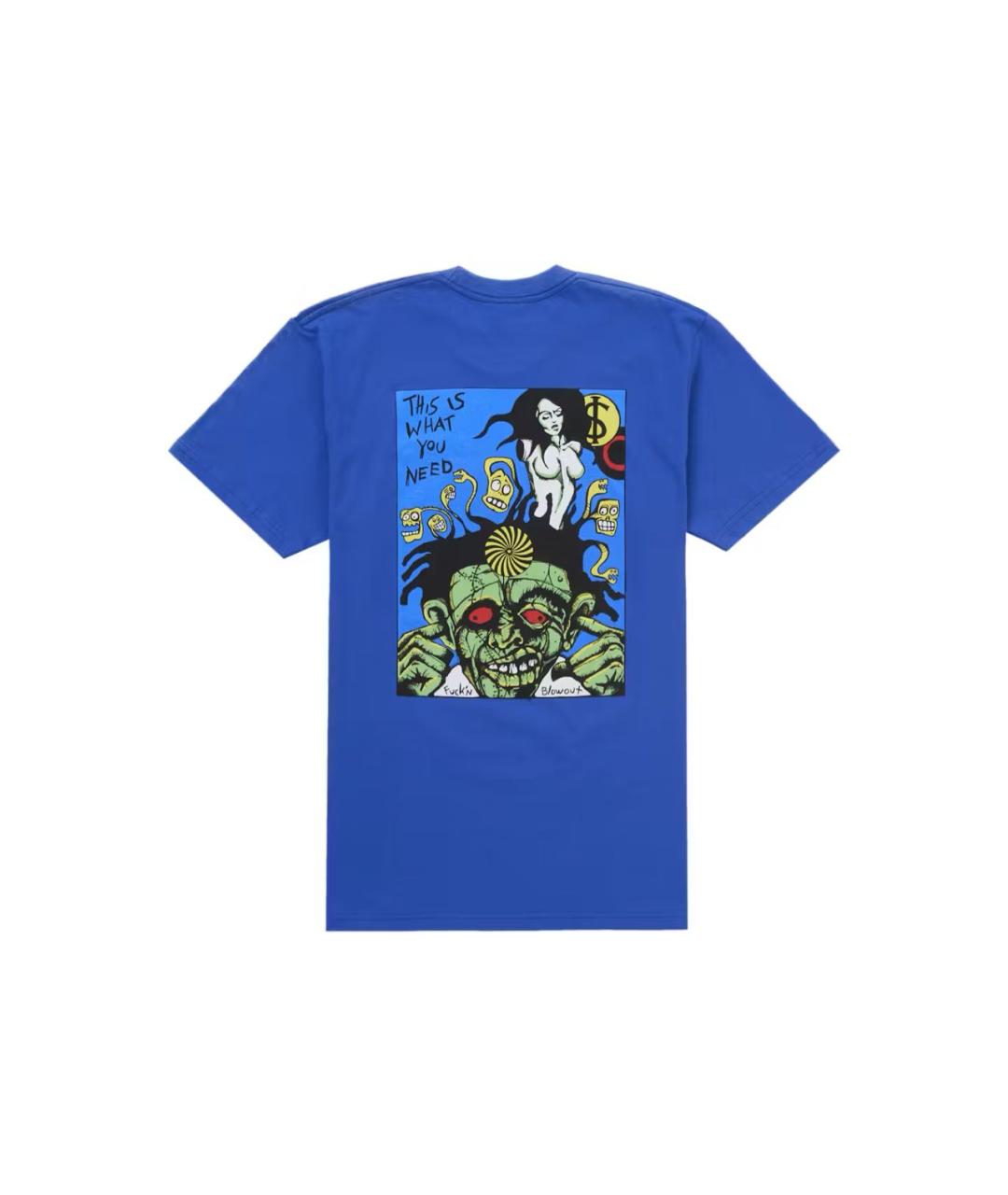 11 BY BORIS BIDJAN SABERI Синяя хлопковая майка, фото 2