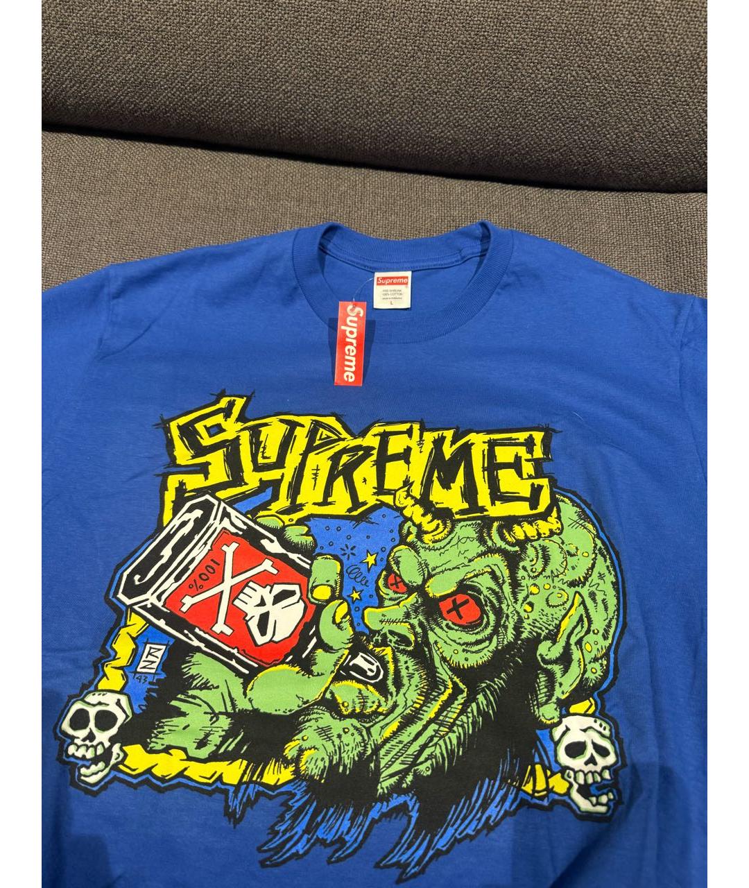 11 BY BORIS BIDJAN SABERI Синяя хлопковая майка, фото 3