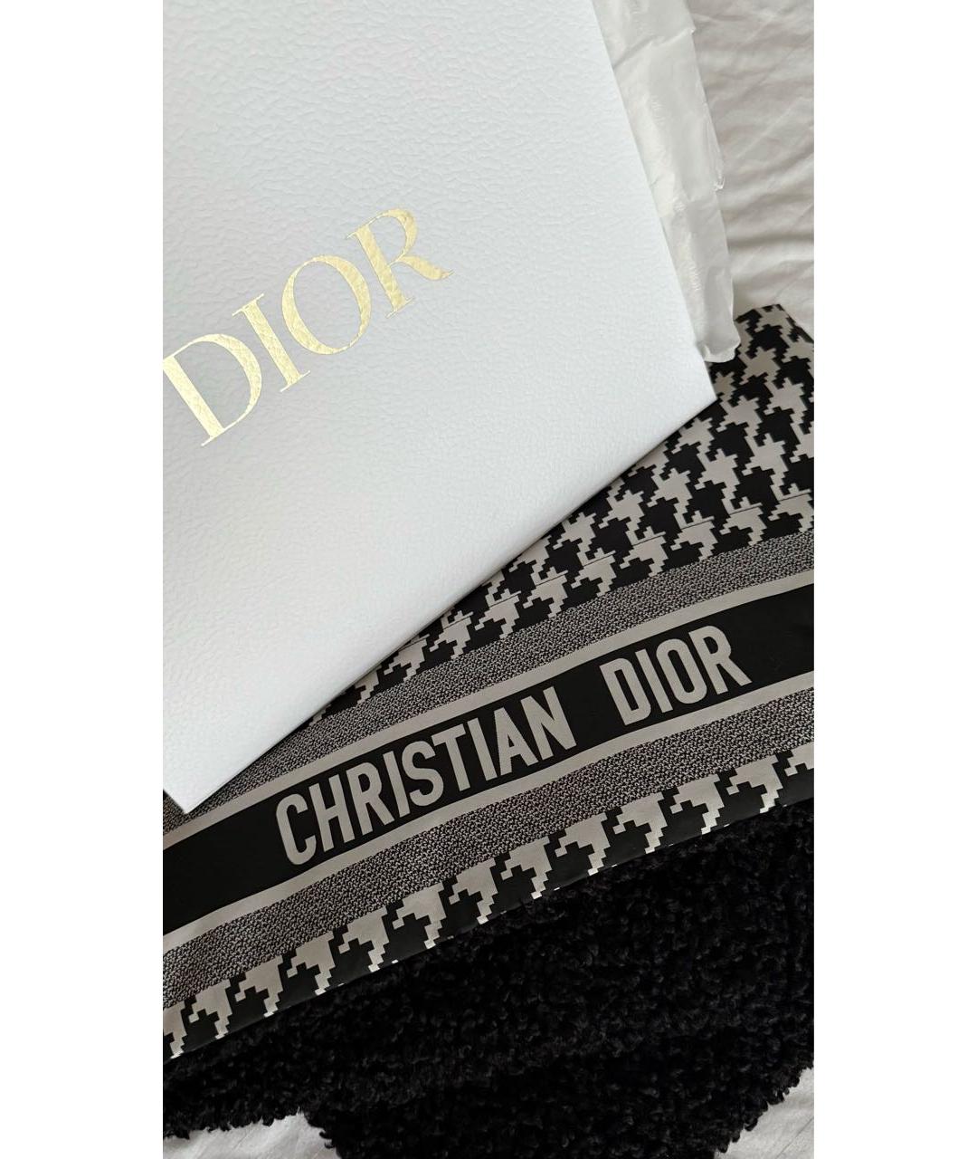 CHRISTIAN DIOR Черный шарф, фото 4