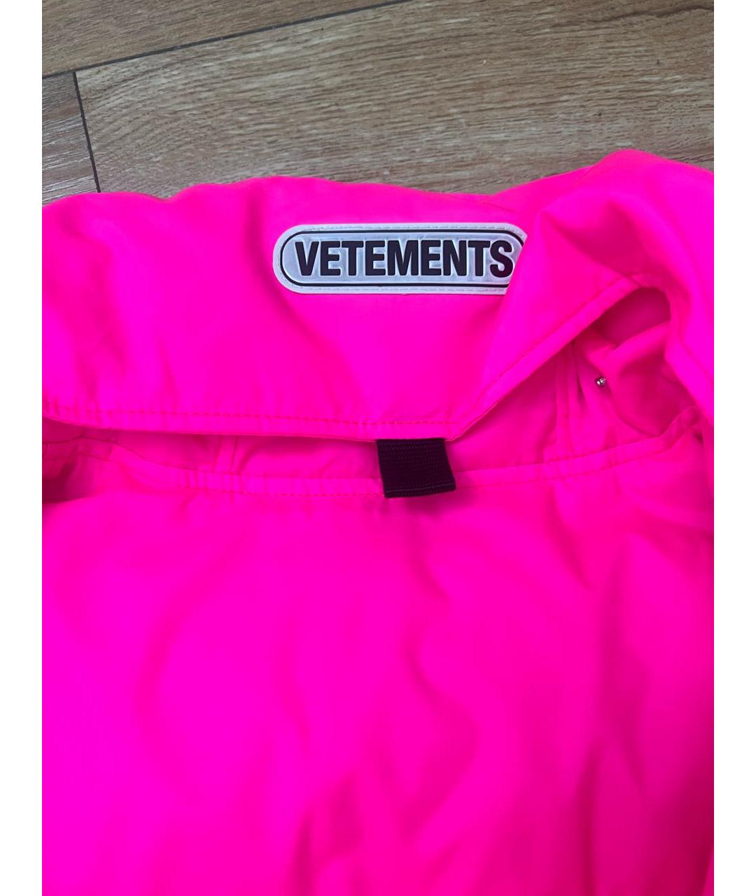 VETEMENTS Розовый пуховик, фото 3