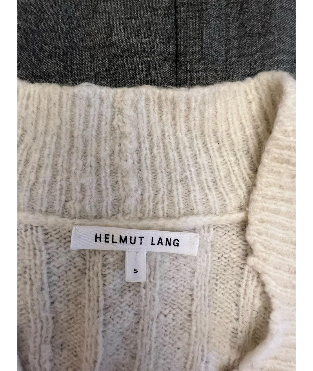 HELMUT LANG Белый шерстяной кардиган, фото 3