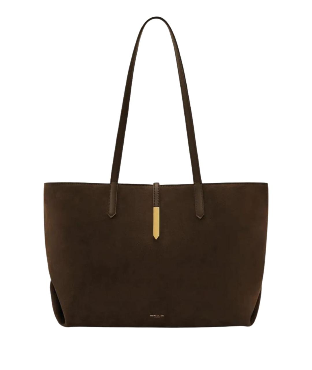 DEMELLIER Коричневая замшевая сумка с короткими ручками, фото 1