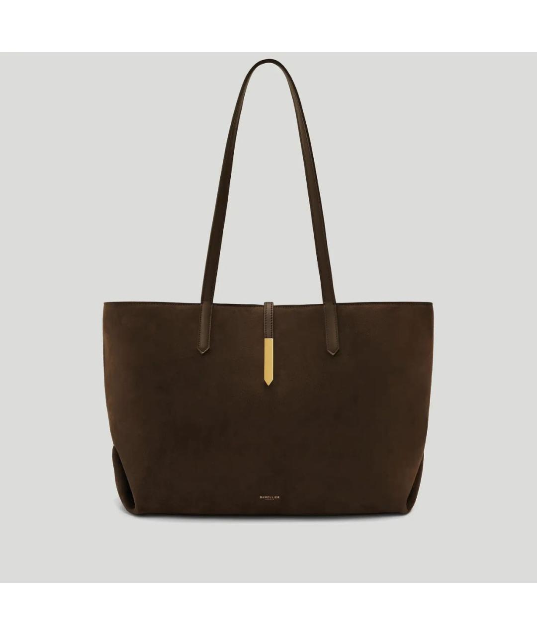 DEMELLIER Коричневая замшевая сумка с короткими ручками, фото 8