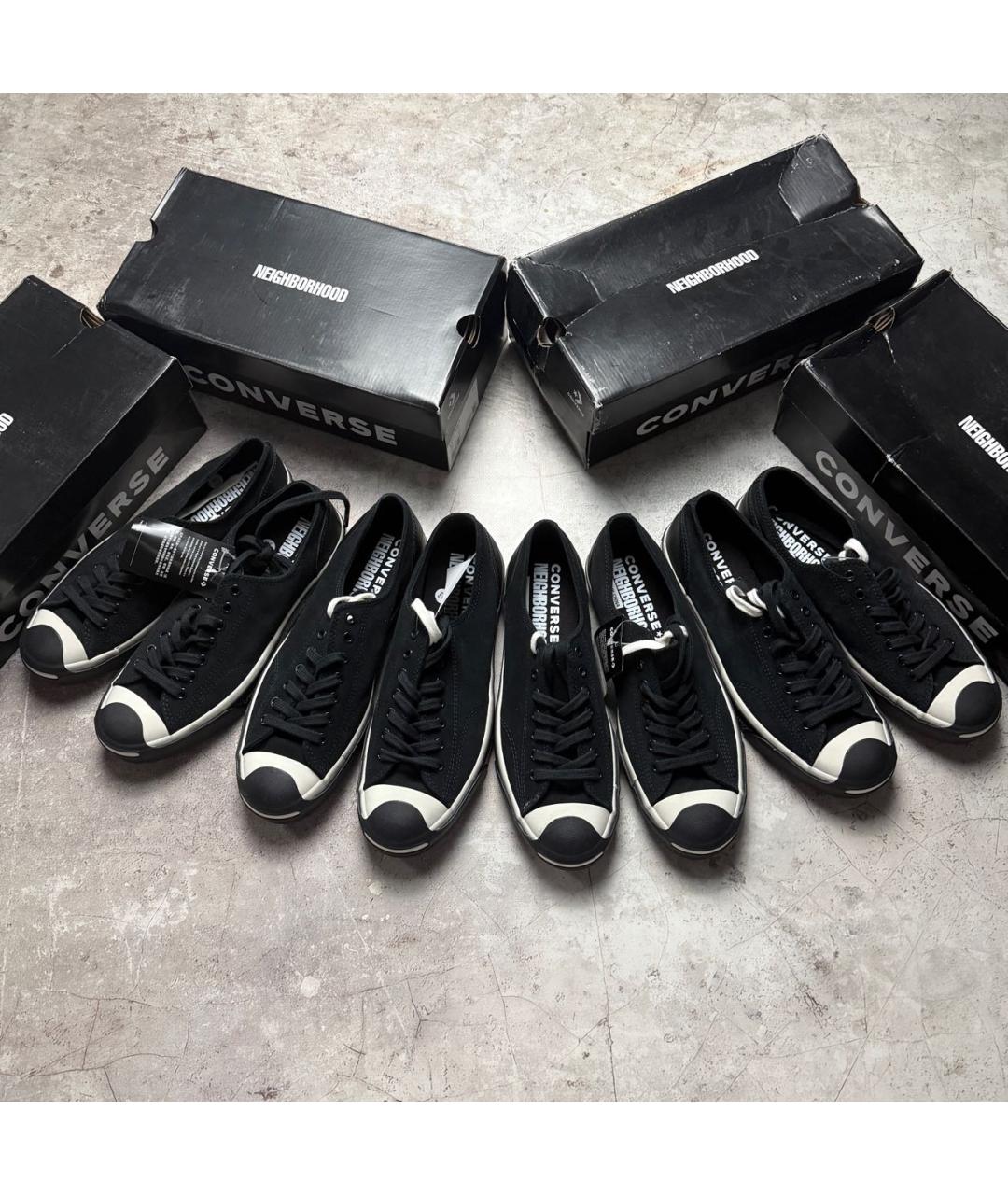 NEIGHBORHOOD Черные низкие кроссовки / кеды, фото 3