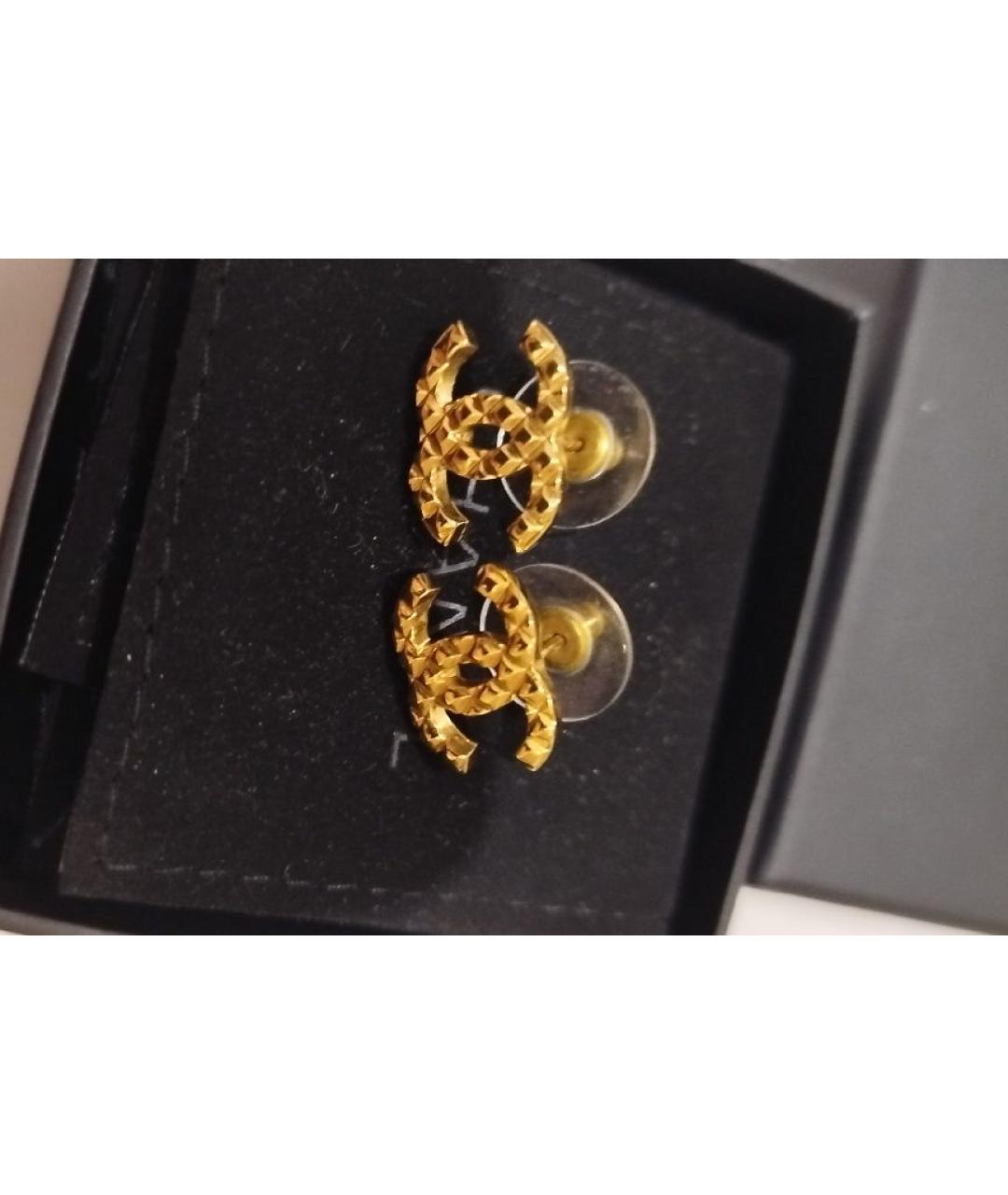 CHANEL Золотые серьги, фото 5