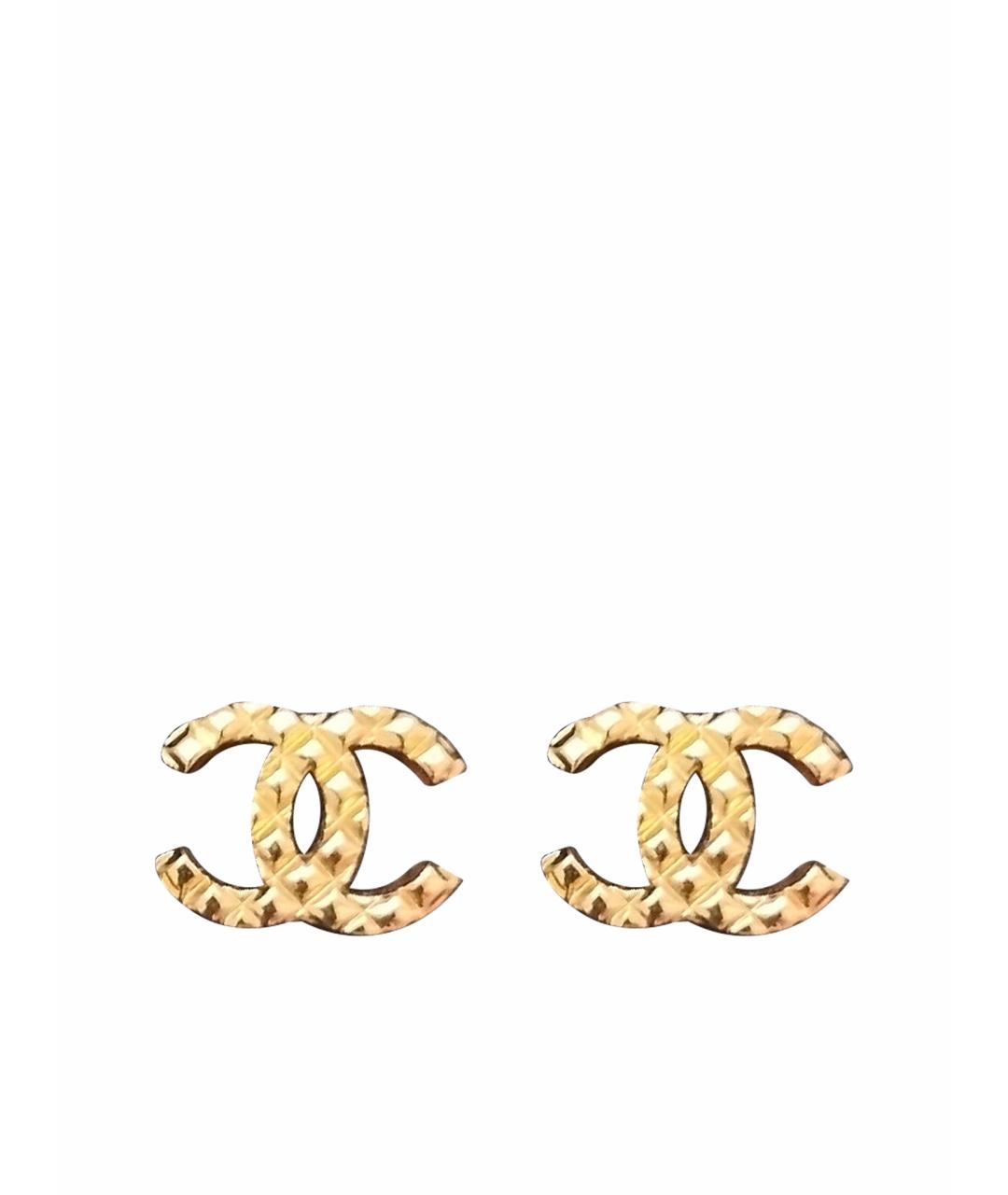 CHANEL Золотые серьги, фото 1
