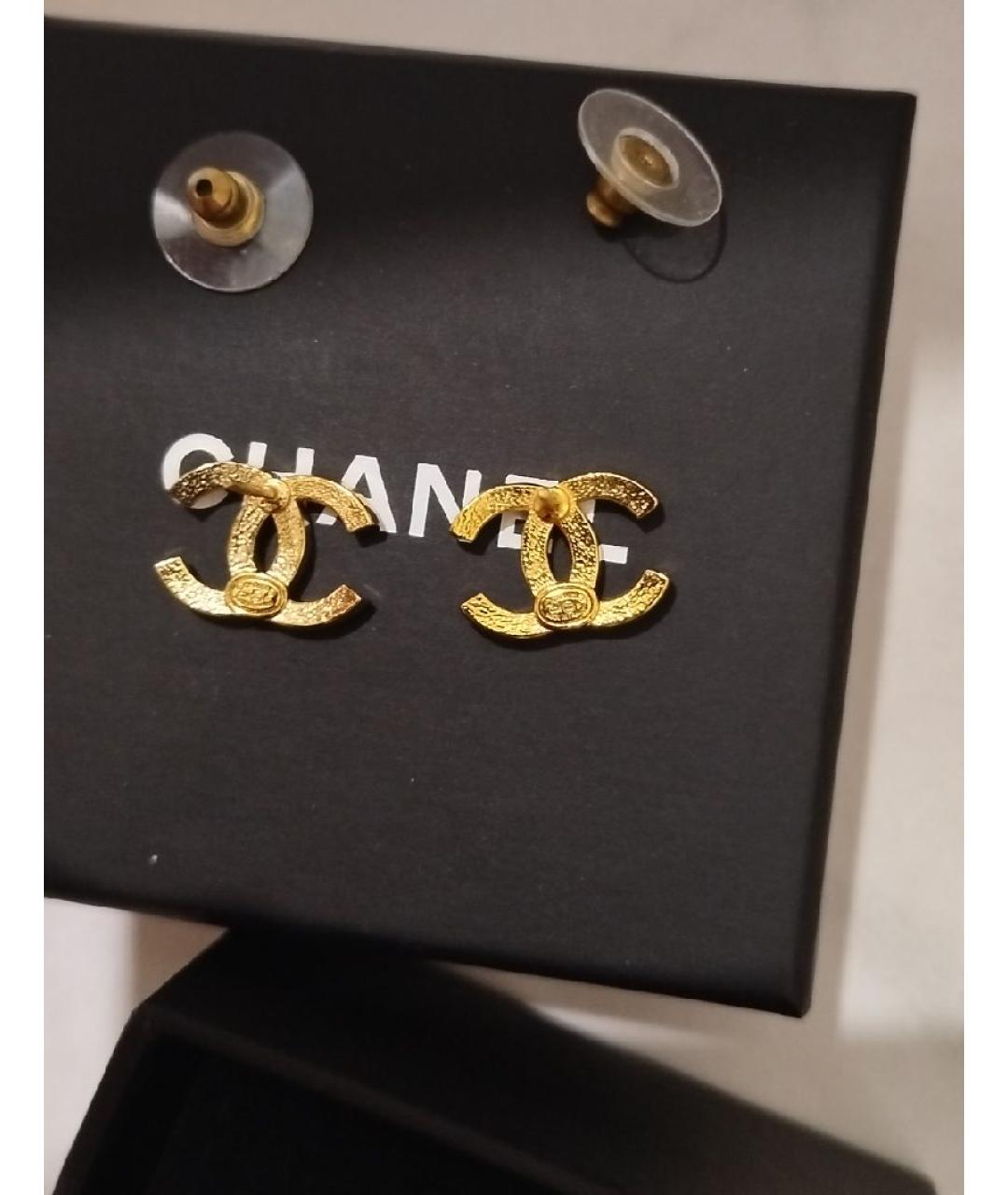 CHANEL Золотые серьги, фото 7
