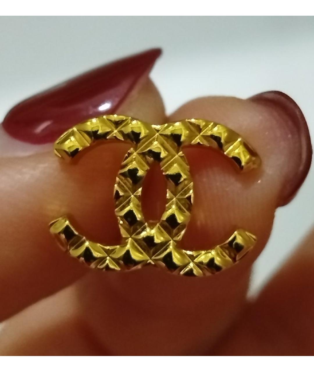 CHANEL Золотые серьги, фото 2