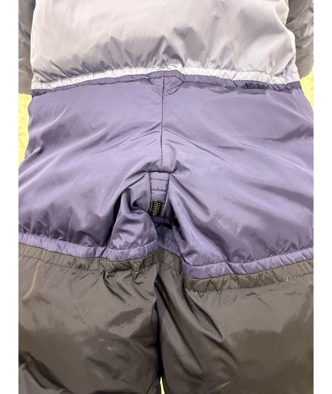 MONCLER Голубой полиэстеровый комбинезон, фото 4