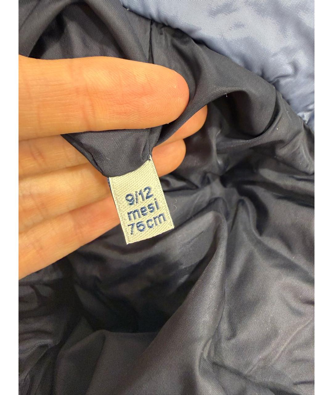 MONCLER Голубой полиэстеровый комбинезон, фото 8