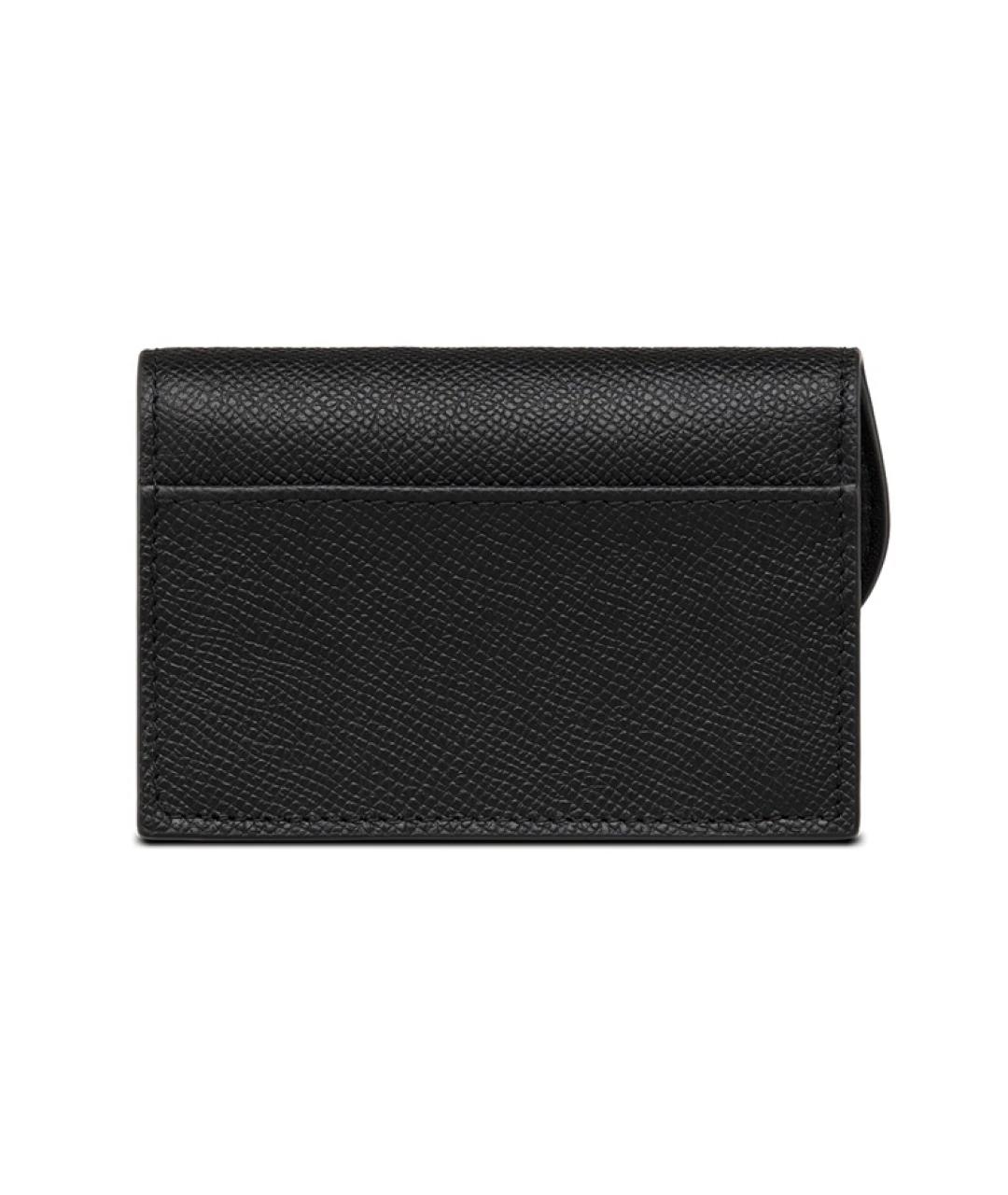 CHRISTIAN DIOR Черный кожаный кардхолдер, фото 3