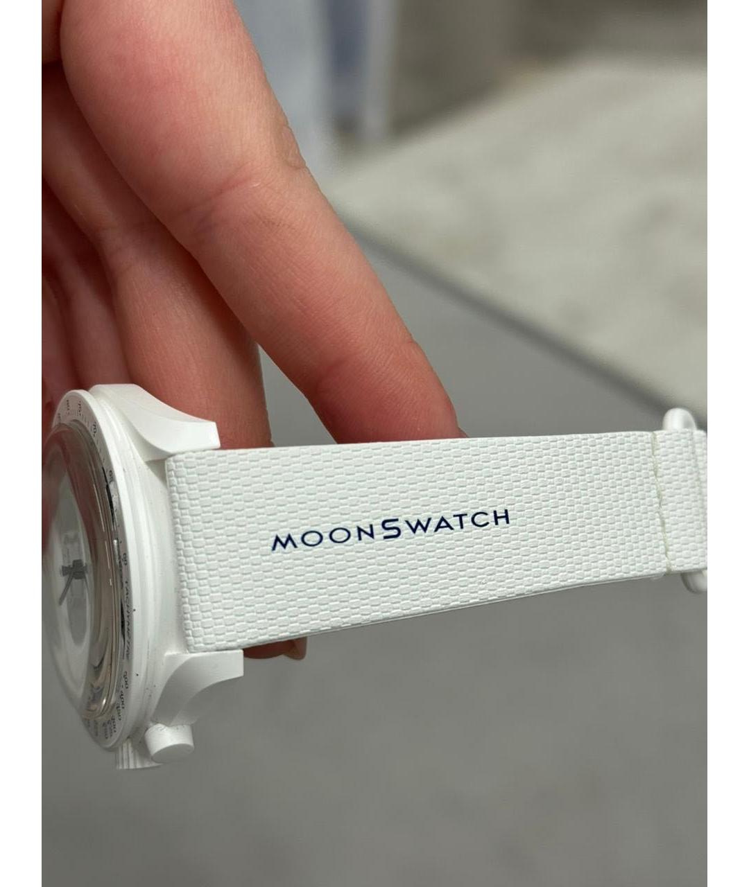 Swatch Белые пластиковые часы, фото 4