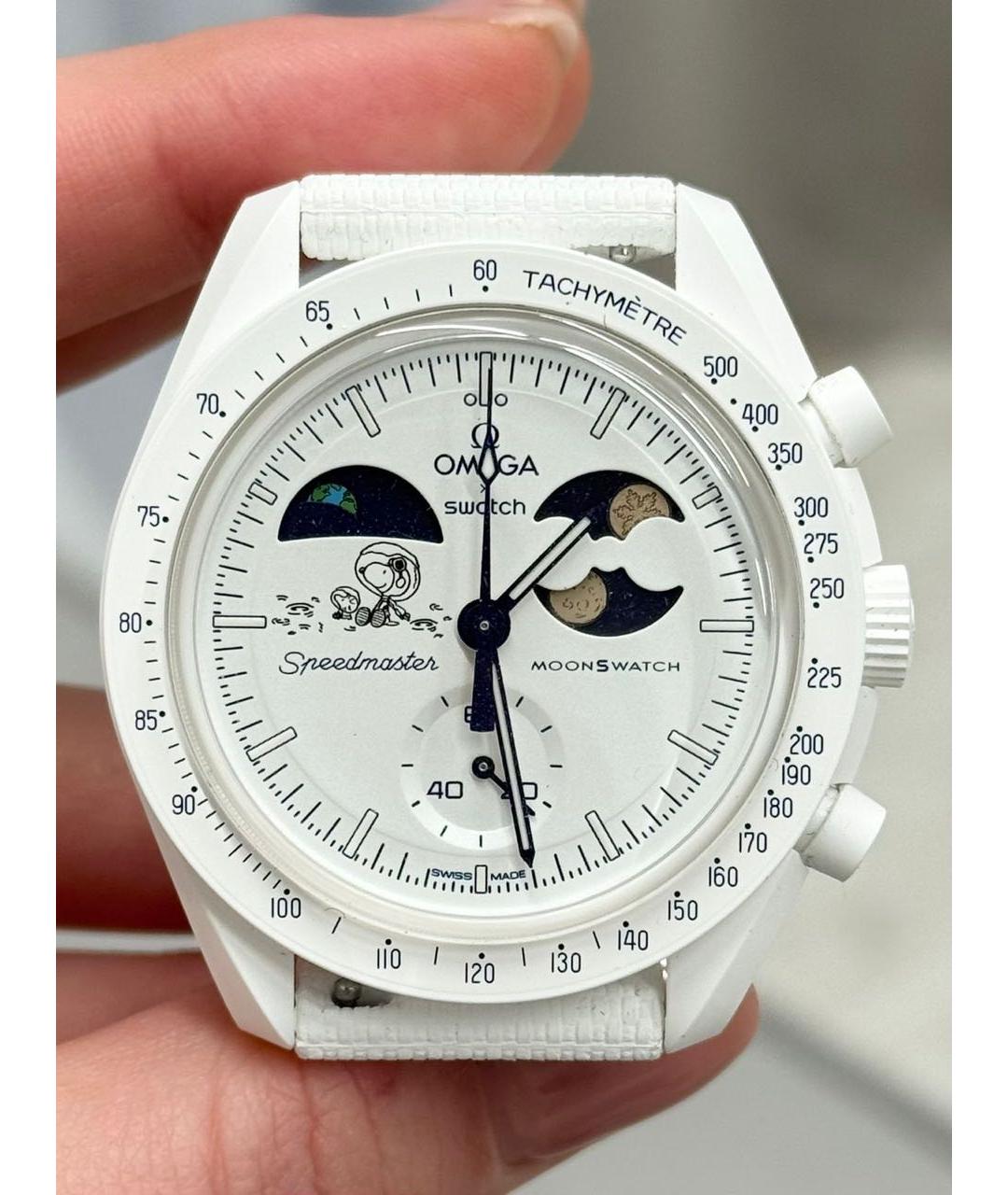 Swatch Белые пластиковые часы, фото 3