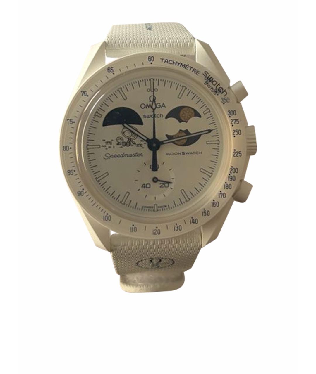 Swatch Белые пластиковые часы, фото 1