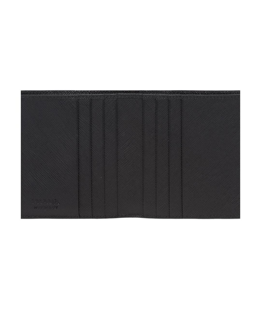 PRADA Черный кожаный кошелек, фото 4