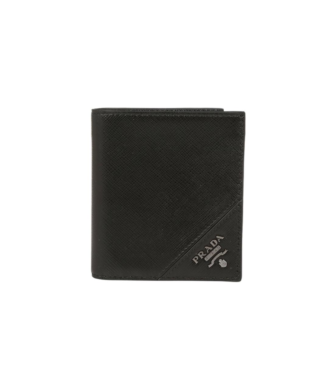 PRADA Черный кожаный кошелек, фото 1