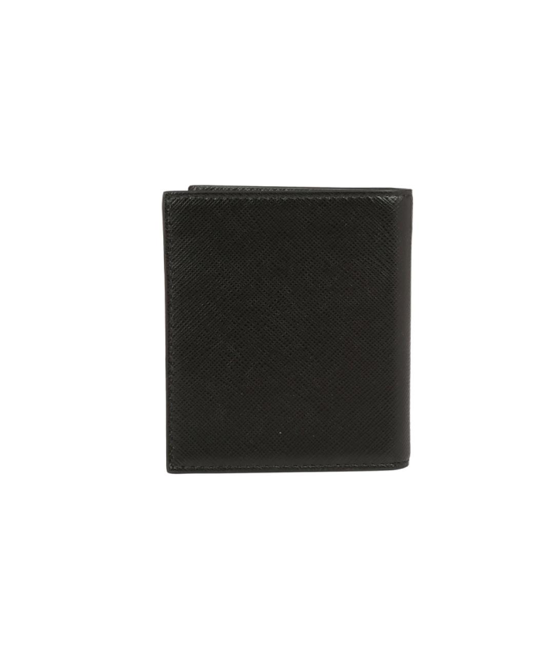 PRADA Черный кожаный кошелек, фото 2