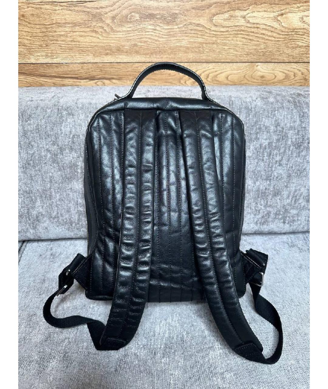 JEAN PAUL GAULTIER Черный кожаный рюкзак, фото 2