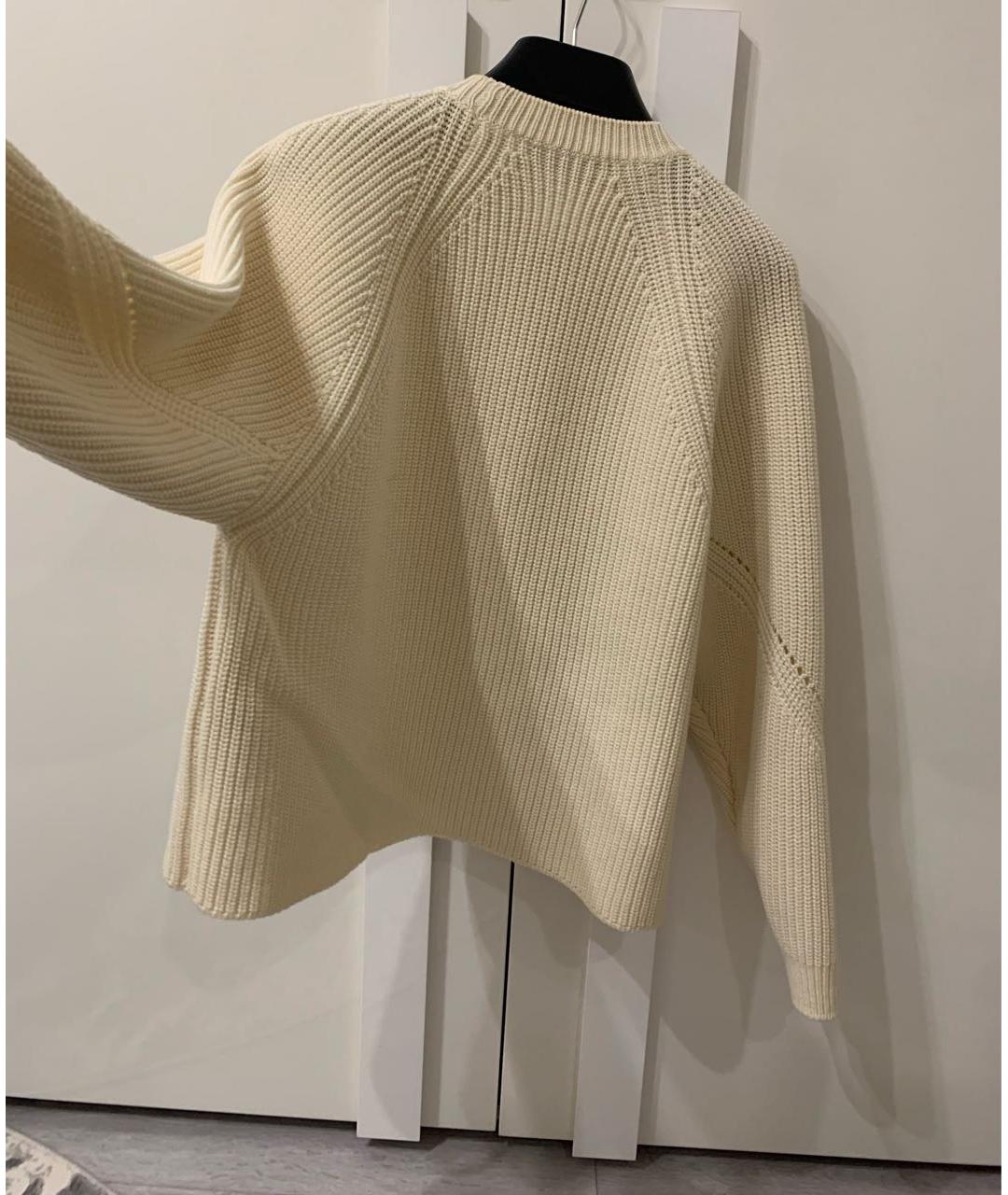 MSGM Бежевый шерстяной джемпер / свитер, фото 3