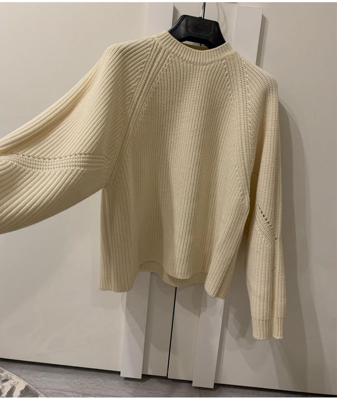 MSGM Бежевый шерстяной джемпер / свитер, фото 2