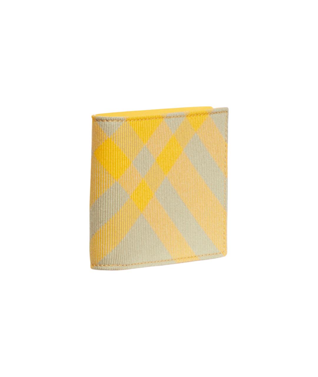 BURBERRY Желтый кошелек, фото 2