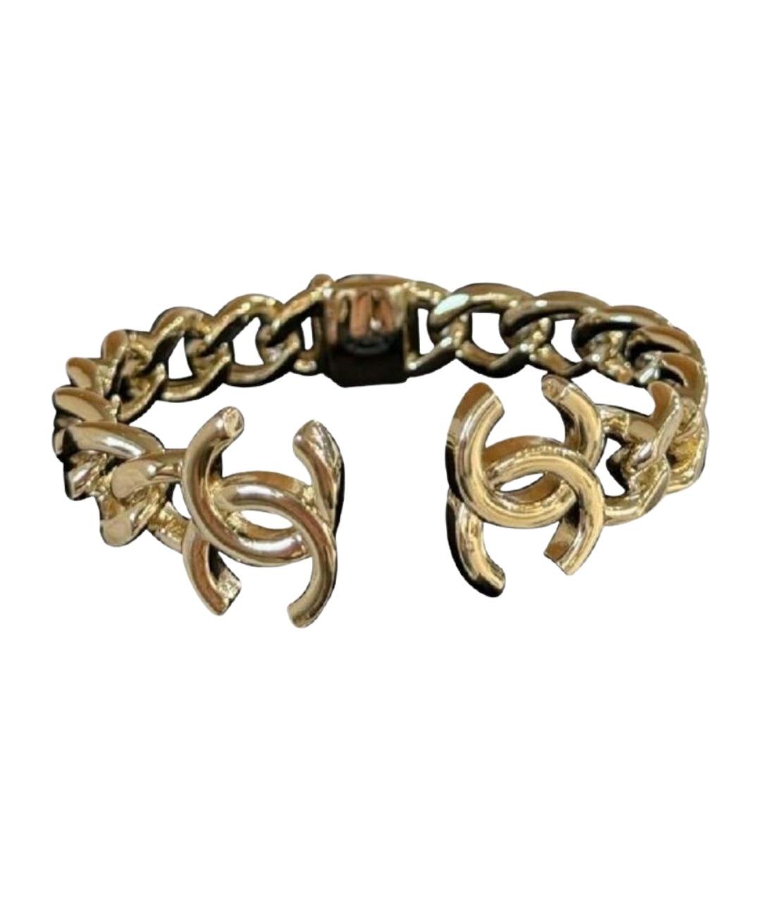 CHANEL Серебрянный металлический браслет, фото 1