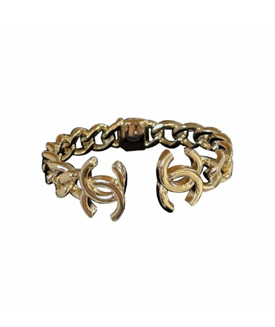 CHANEL Серебрянный металлический браслет, фото 10