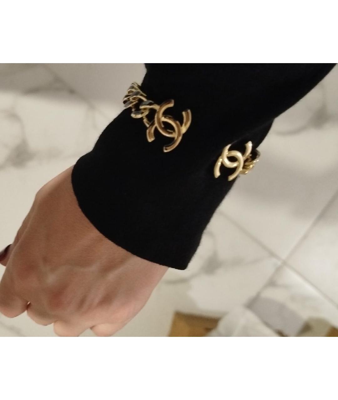 CHANEL Серебрянный металлический браслет, фото 8