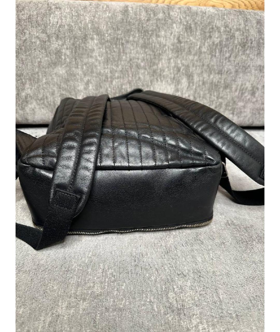 JEAN PAUL GAULTIER Черный кожаный рюкзак, фото 5