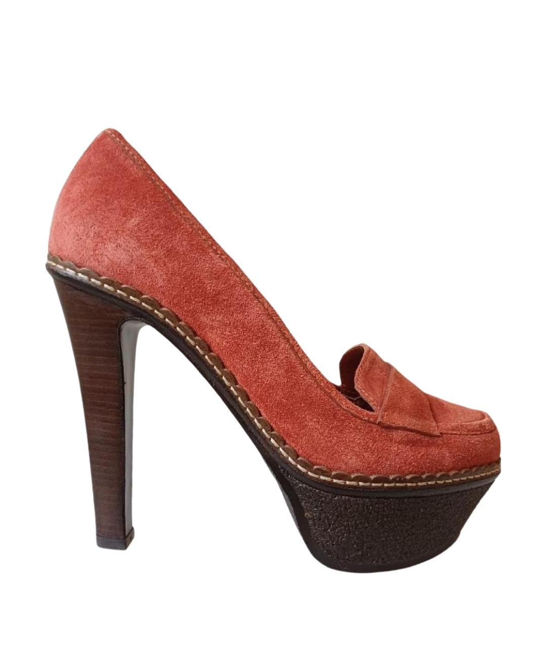 SERGIO ROSSI Коричневые замшевые туфли, фото 1