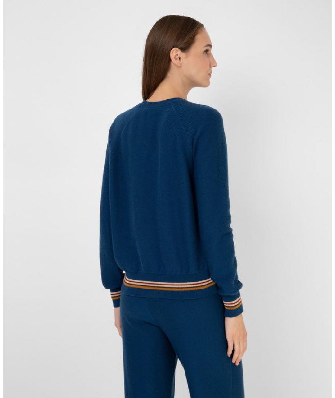 LORO PIANA Синий кашемировый джемпер / свитер, фото 2