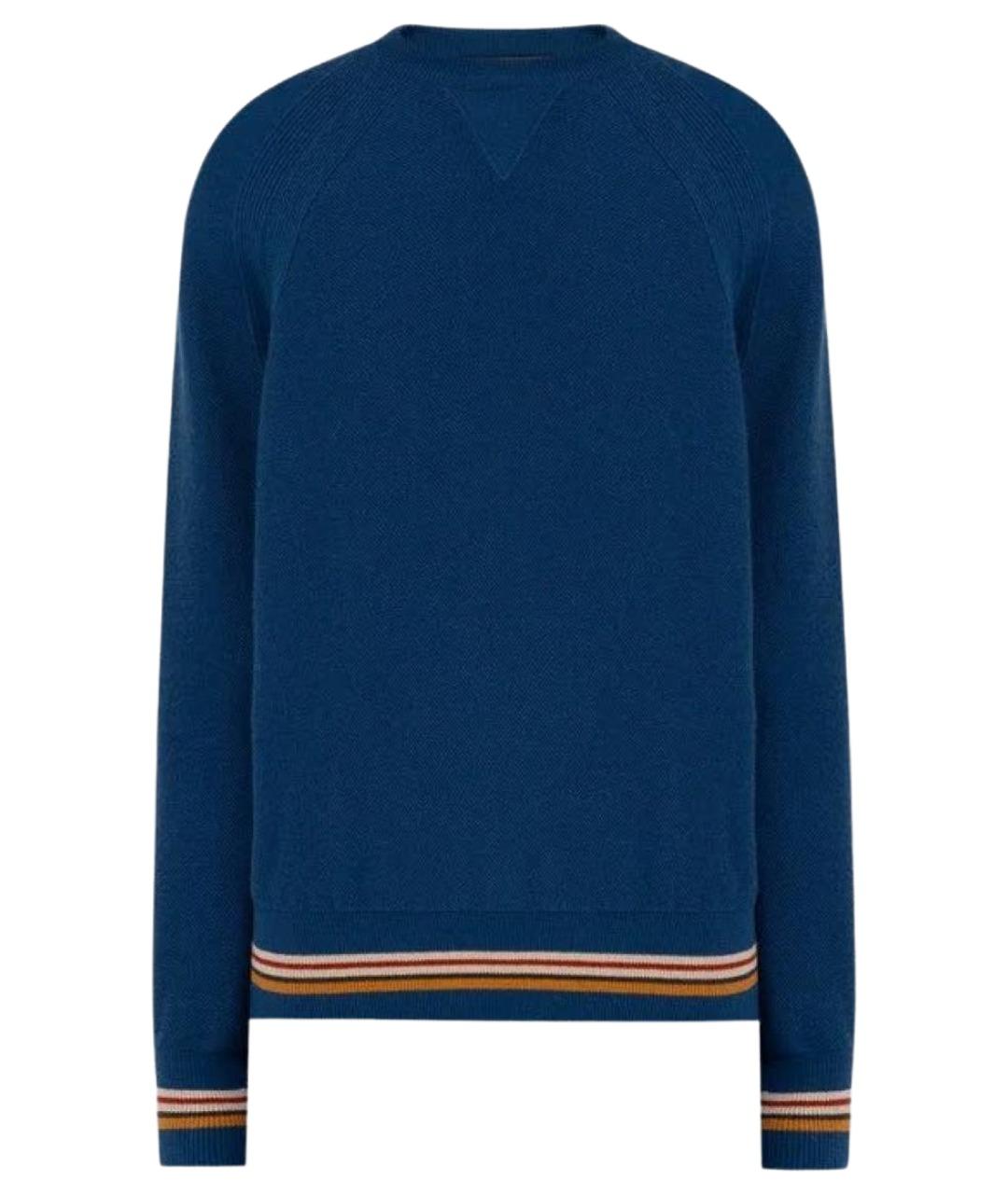 LORO PIANA Синий кашемировый джемпер / свитер, фото 1