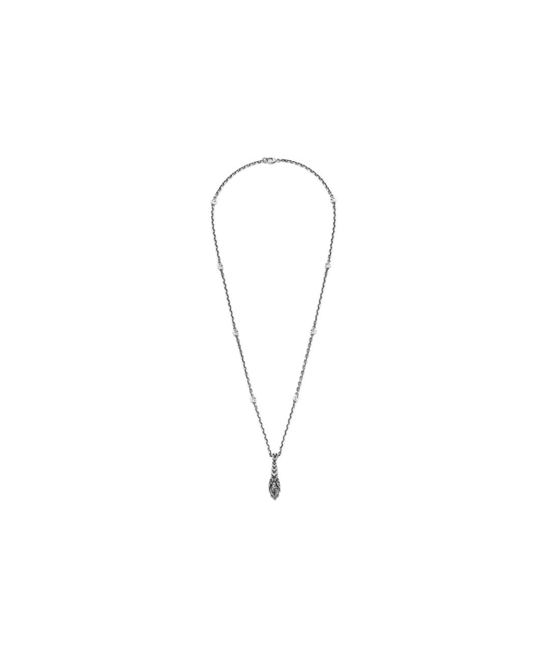GUCCI Серебряная серебряная цепочка/подвеска, фото 1
