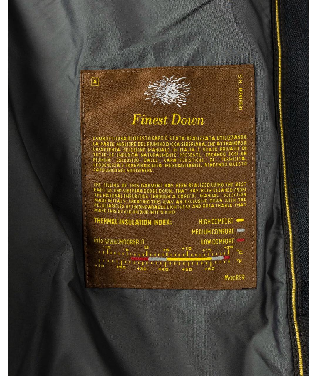 MOORER Черный полиэстеровый тренч / плащ, фото 5