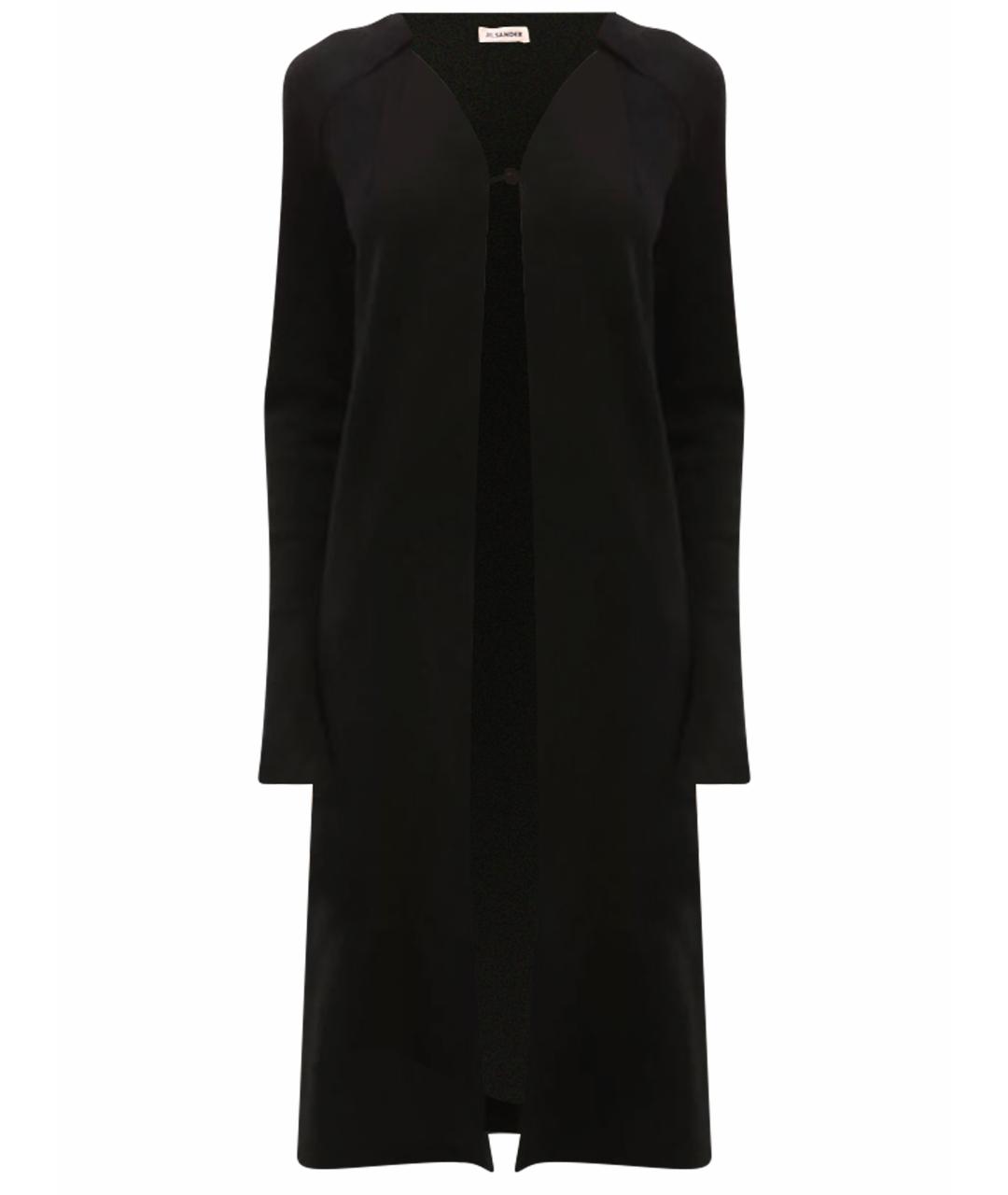 JIL SANDER Черный шерстяной кардиган, фото 1