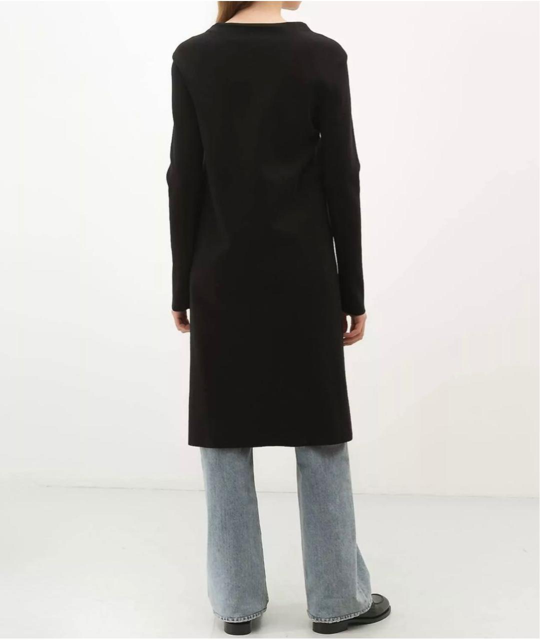 JIL SANDER Черный шерстяной кардиган, фото 3