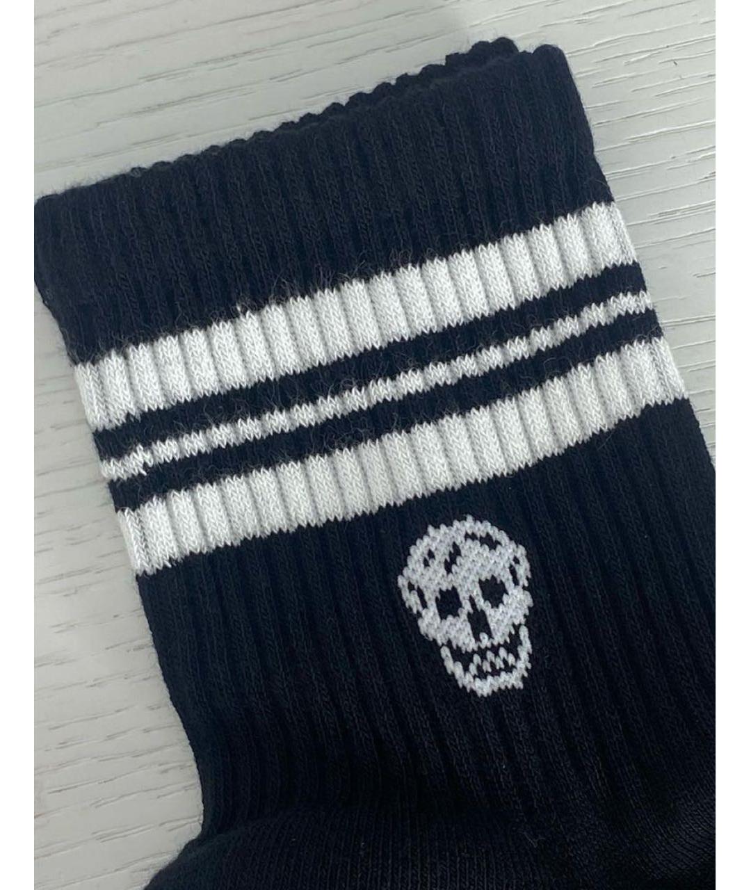 ALEXANDER MCQUEEN Черные носки, чулки и колготы, фото 3