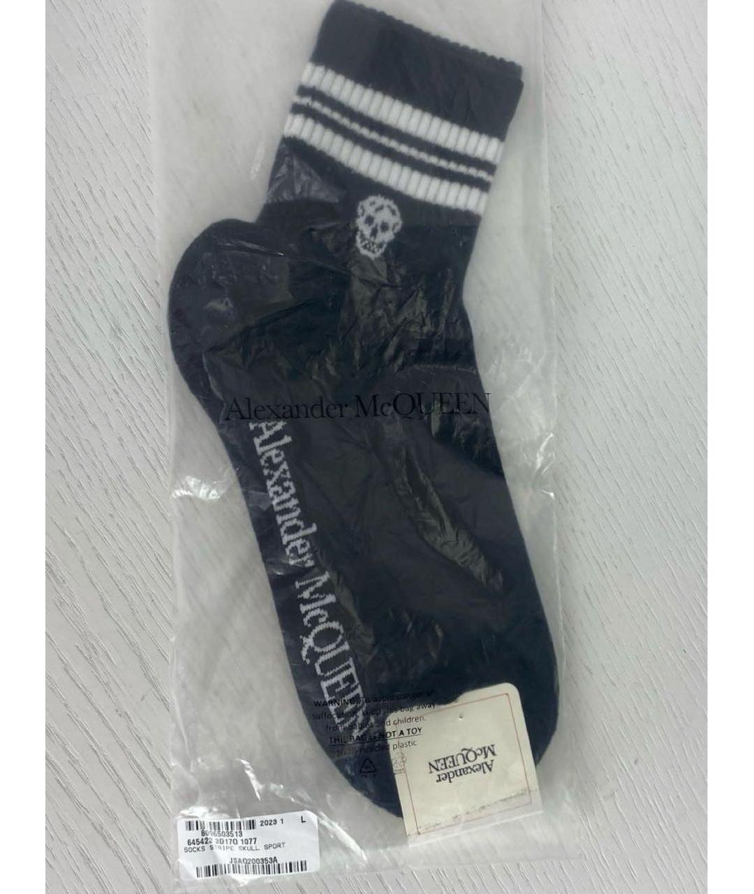 ALEXANDER MCQUEEN Черные носки, чулки и колготы, фото 6