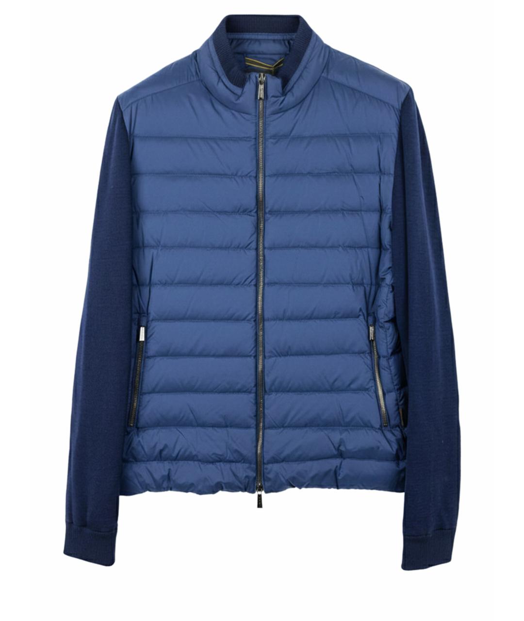 MOORER Синяя полиэстеровая куртка, фото 1