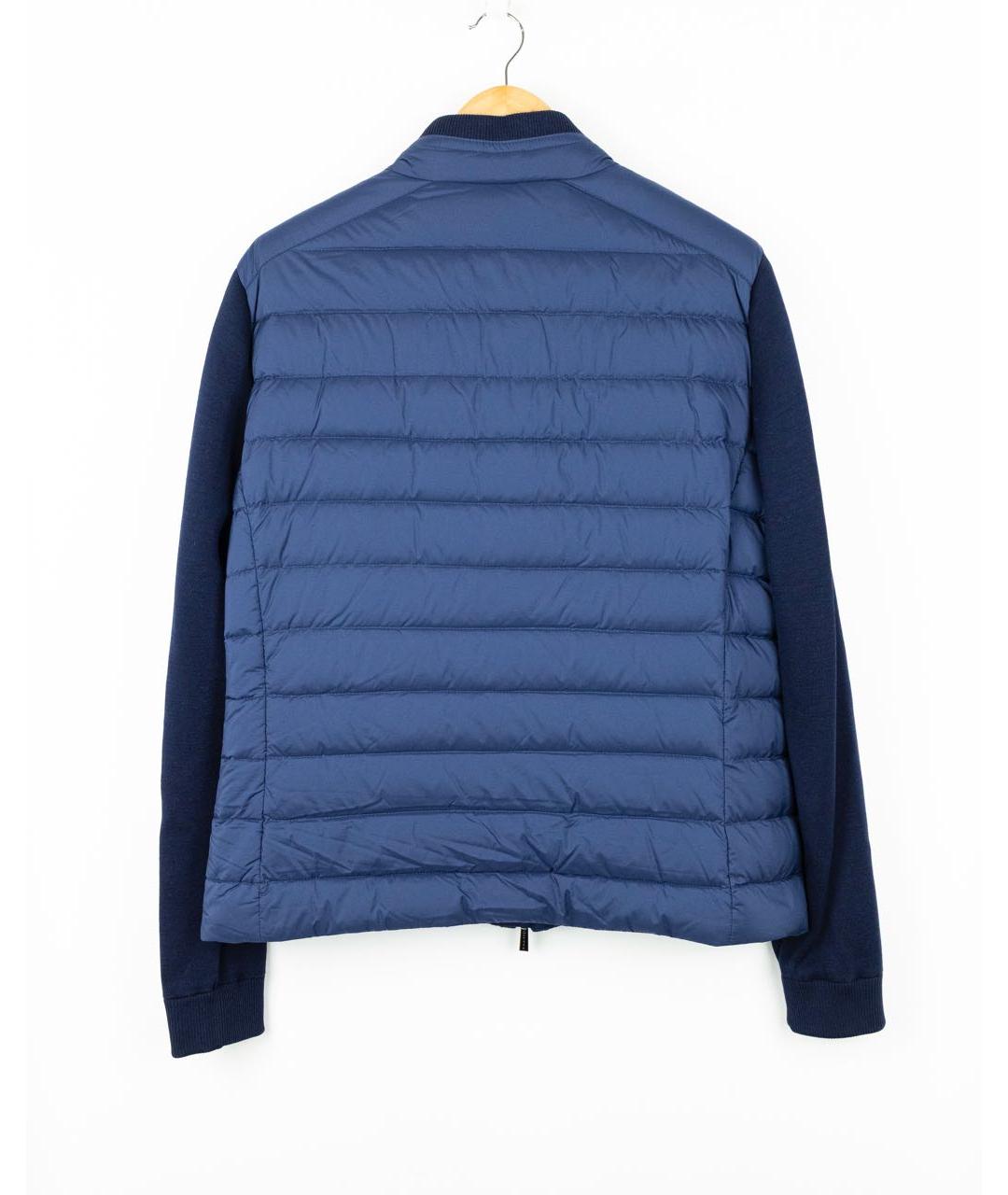 MOORER Синяя полиэстеровая куртка, фото 2