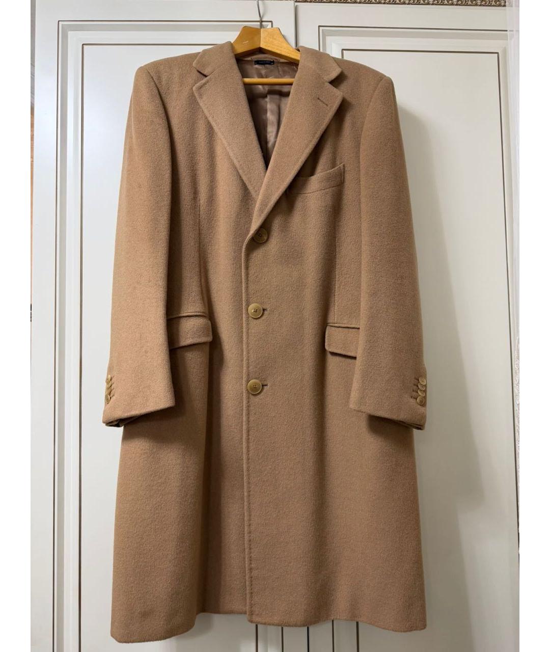 ERMENEGILDO ZEGNA XXX Бежевое шерстяное пальто, фото 9