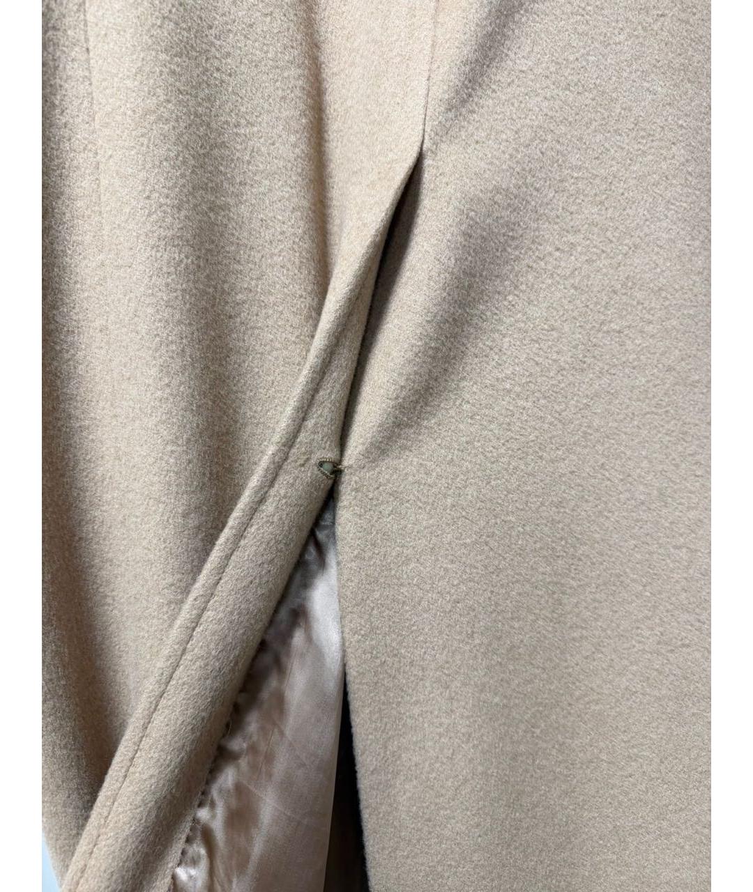 ERMENEGILDO ZEGNA XXX Бежевое шерстяное пальто, фото 3