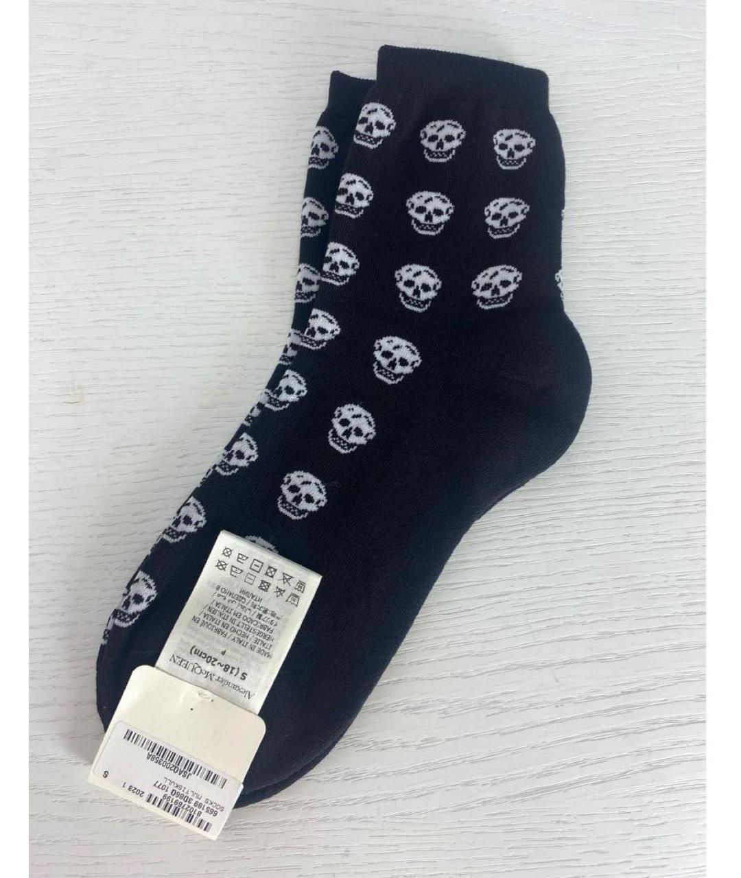 ALEXANDER MCQUEEN Черные носки, чулки и колготы, фото 2