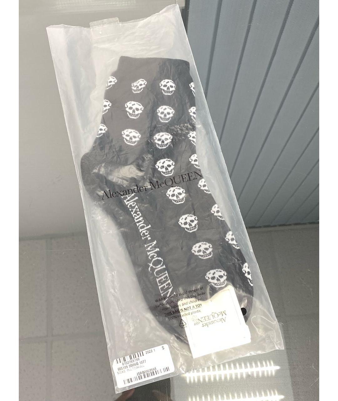 ALEXANDER MCQUEEN Черные носки, чулки и колготы, фото 7