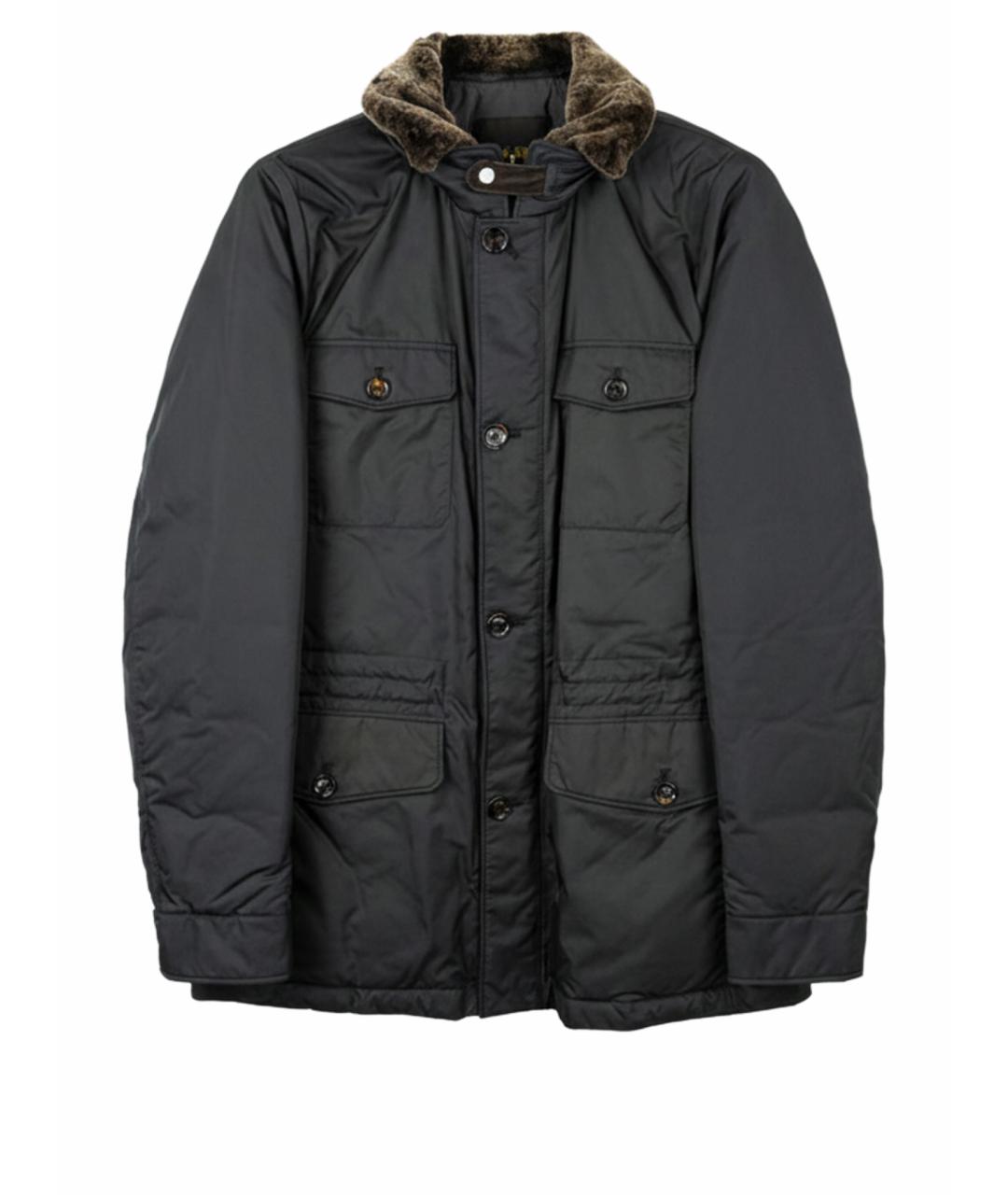 MOORER Черная куртка, фото 1