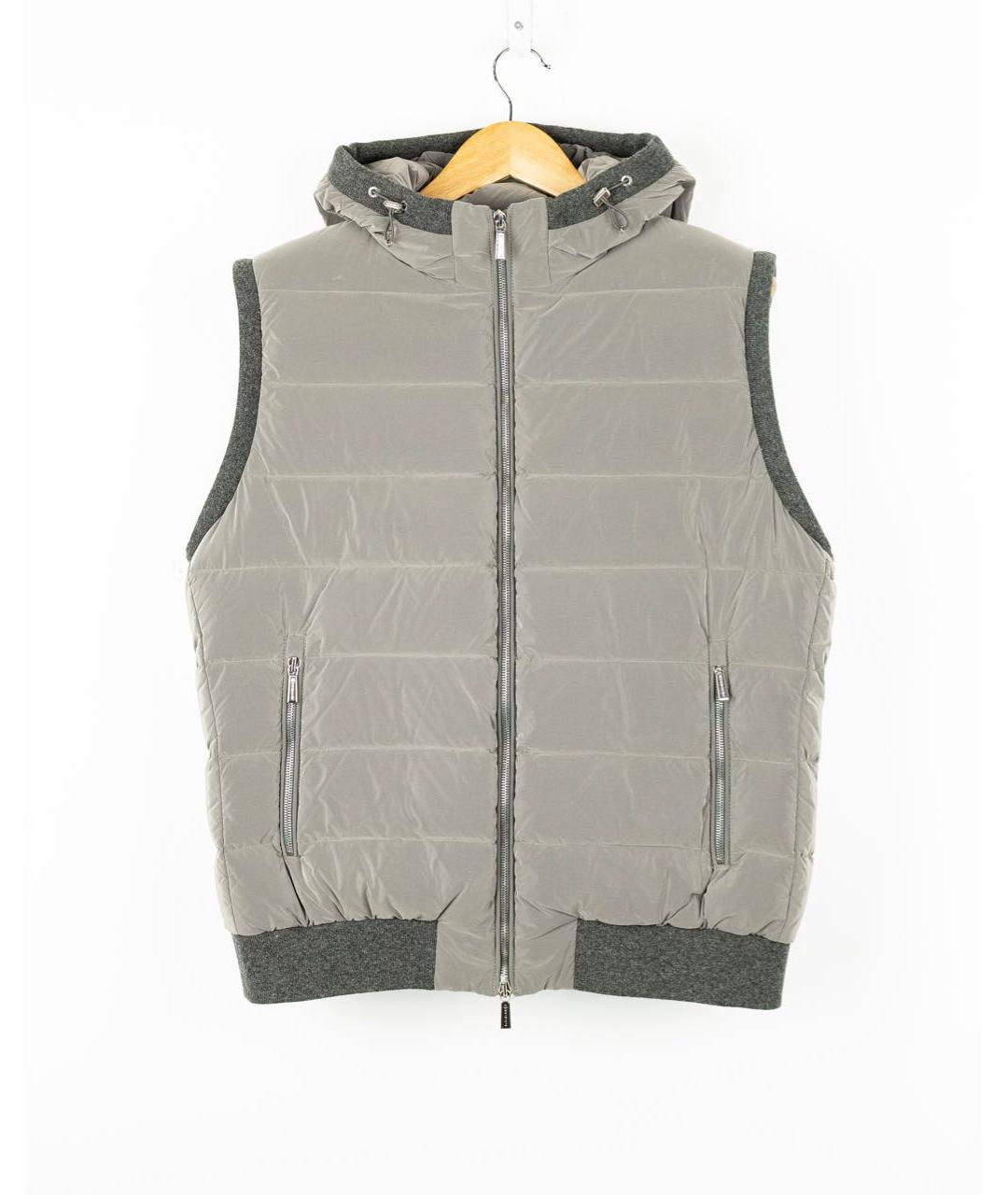 MOORER Серый жилет, фото 5