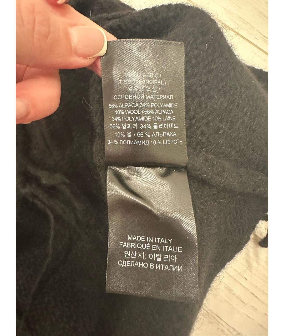 VETEMENTS Черная шерстяная юбка мини, фото 7