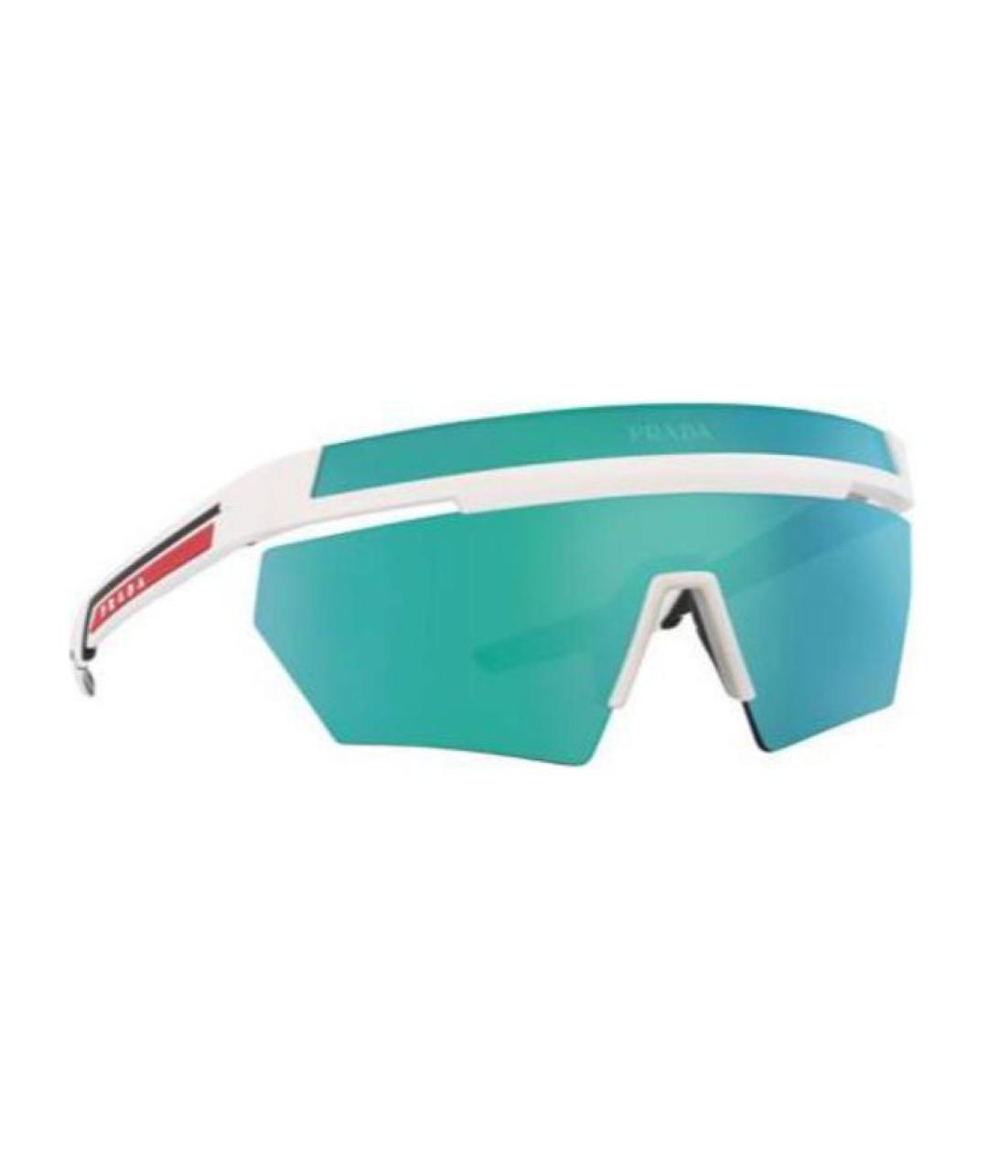 PRADA Белые пластиковые солнцезащитные очки, фото 2