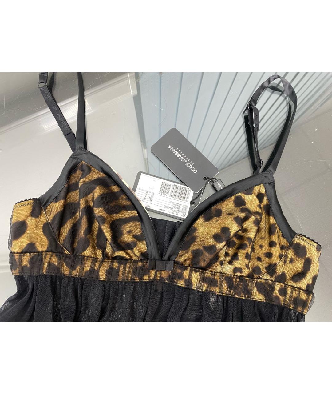 DOLCE&GABBANA Черное полиамидовое повседневное платье, фото 4